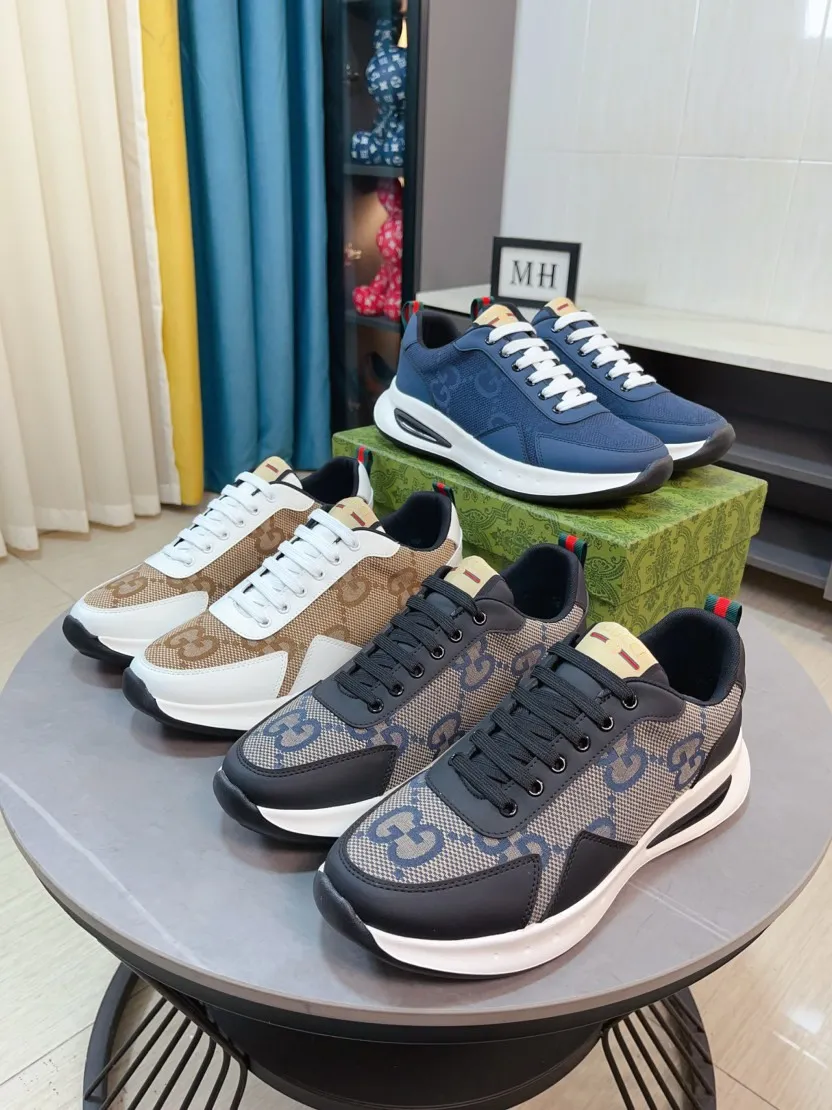 Men's shoes 💰440🌹🌹[GUCCI] Gucci's new lace-up casual men's shoes are on the market first, and the materials and workmanship are superior to all versions on the market. The highest quality shipped first-layer cowhide with imported original perforated materials➕Genuine leather lining, privately molded soft outsole, high foot comfort, imported special materials highlight the brand's unique charm, high-end customization 38-44